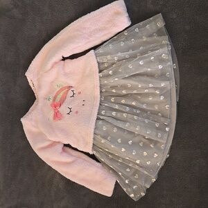 Little Lass Pink Unicorn Dress